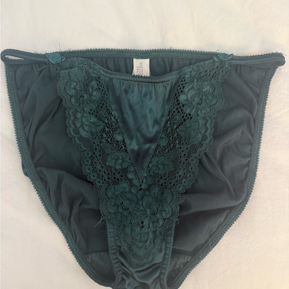 Victoria's Secret NWT Teal Lace Panties